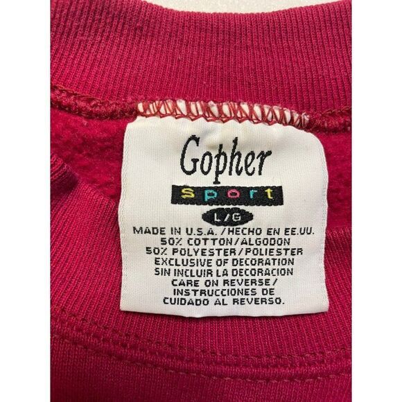 VINTAGE Antique Collector Graphic Crewneck Sweatshirt Men Large Red USA 90s - Picture 8 of 9